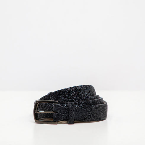 Cintura Uomo DOTTI <br>Razza Nero<br> 28 mm